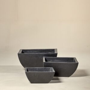 Terrazzo Low Boat - Black