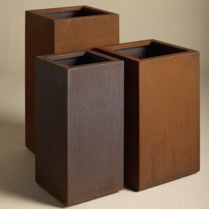 Outdoor pot Square - Corten Steel
